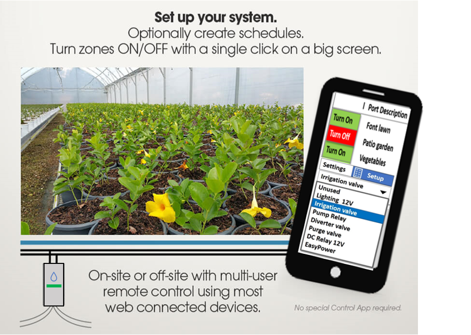 Easy irrigation system app